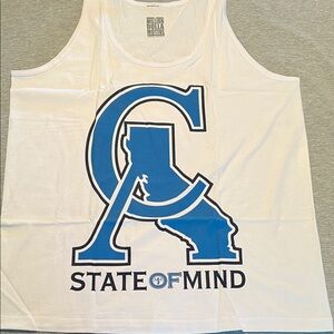 *NWT* California State of Mind White Men’s Tank Top